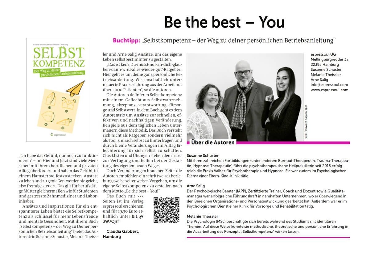 Nordquadrat PR + Marketing - Claudia Gabbert - News - Be the best - You