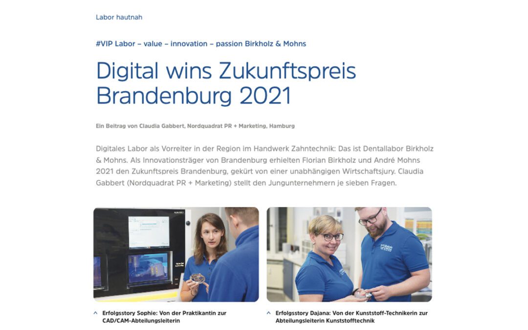Digital wins Zukunftspreis Brandenburg 2021