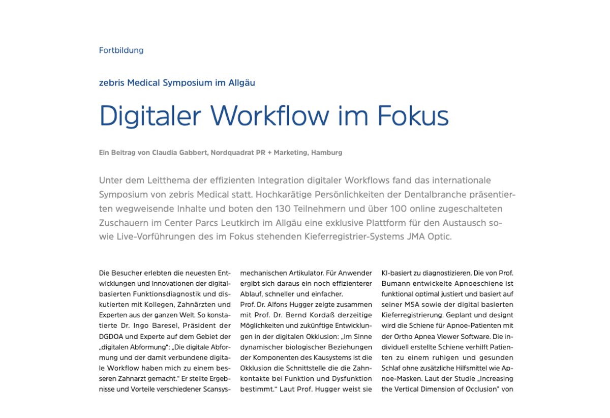 Nordquadrat PR + Marketing - Claudia Gabbert - News - Digitaler Workflow im Fokus