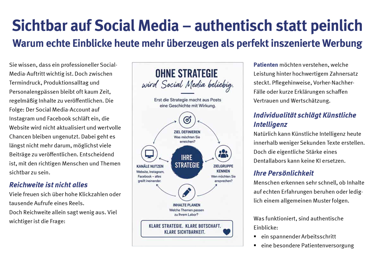 Sichtbar auf Social Media – authentisch statt peinlich